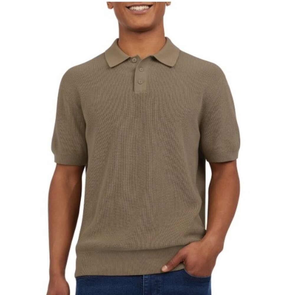 DKNY Men’s Sweater Polo | Size L | NWT | MSRP $89.50